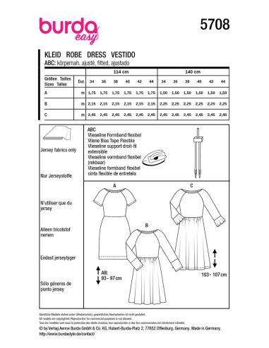 Jurkpatroon - Burda 5708