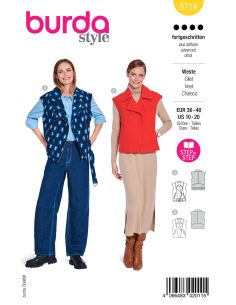 Vest patroon - Burda 5714