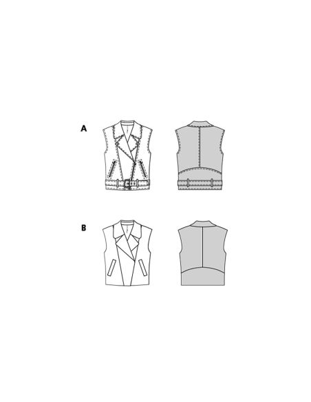 Vest patroon - Burda 5714