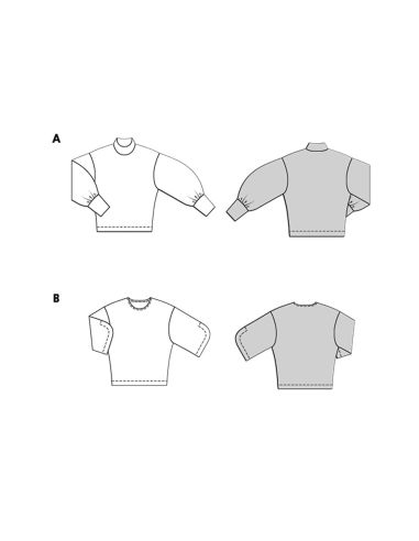 Sweatshirt patroon - Burda 5716