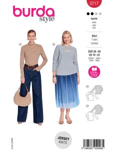 T-shirt patroon - Burda 5717