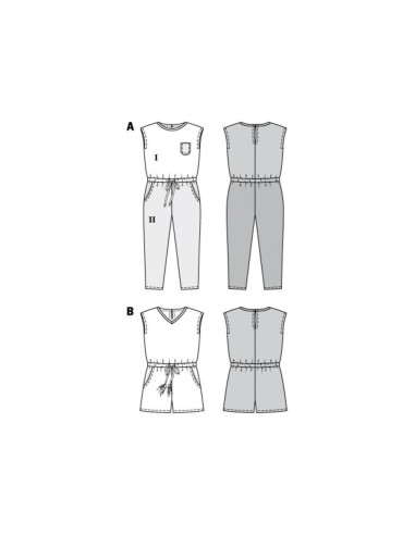 Patroon voor overall - Burda 9345