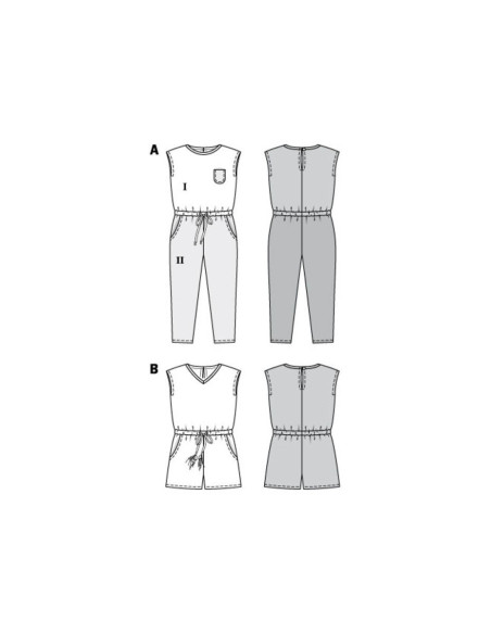 Patroon voor overall - Burda 9345