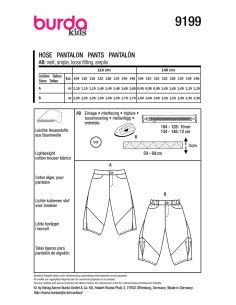 Broekpatroon - Burda 9199 2