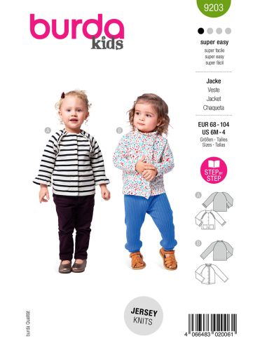 Jas patroon - Burda 9203