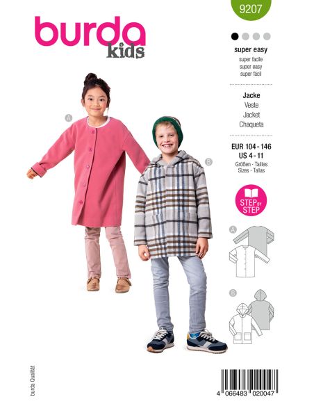 Mantelpatroon - Burda 9207