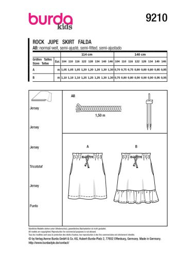Rokpatroon - Burda 9210