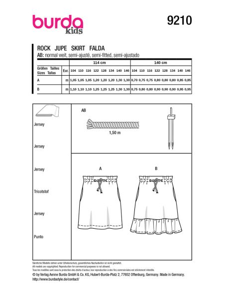 Rokpatroon - Burda 9210