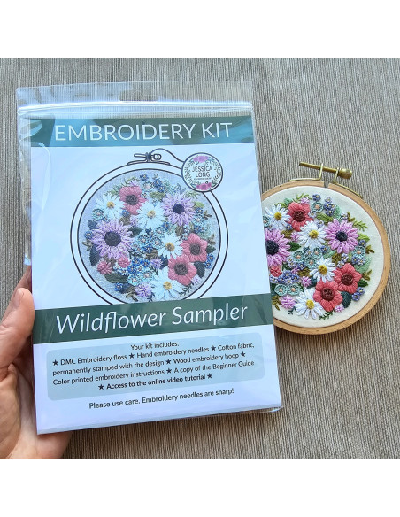 Borduurpakket - Wildflower Sampler