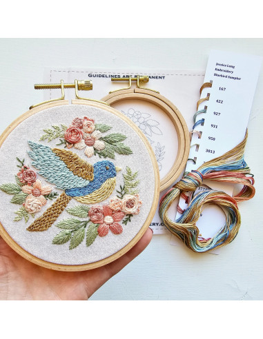 Borduurpakket - Bluebird Sampler