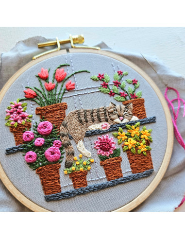 Borduurpakket - Catnap