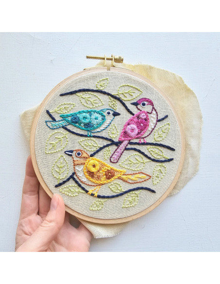 Borduurpakket - Birds of a Feather