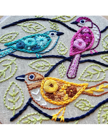 Borduurpakket - Birds of a Feather