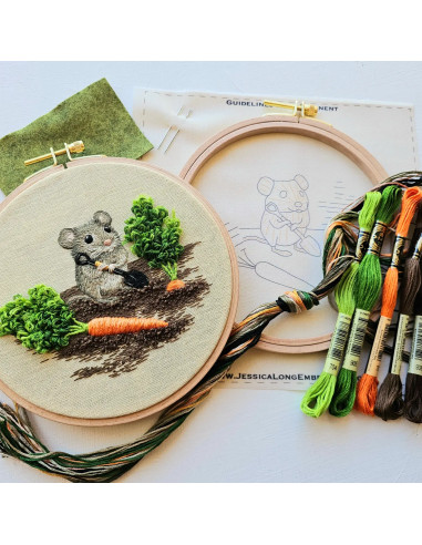 Borduurpakket - Tuinmuis
