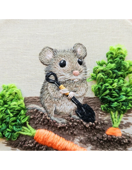 Borduurpakket - Tuinmuis