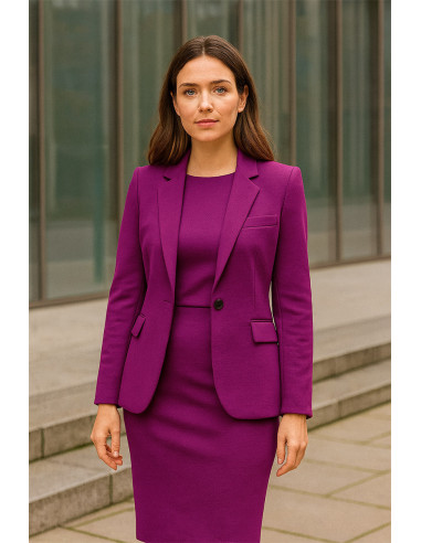 Milano viscose jersey stof - Pruim