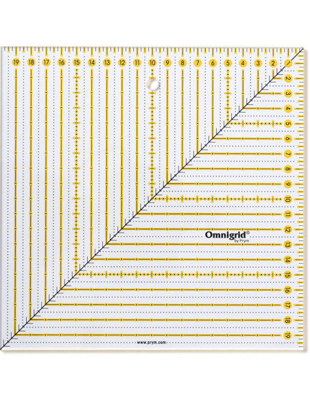 Omnigrid patchwork liniaal vierkant 20 x 20 cm