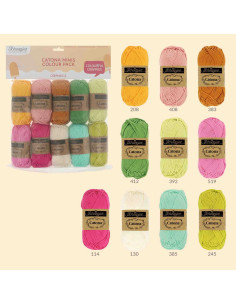 Zakje met 10 bollen Scheepjes Catona Colour Pack - Creamsicle 2