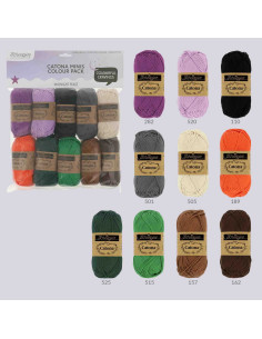 Zakje met 10 bollen Scheepjes Catona Colour Pack - Midnight feast 2