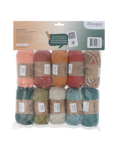 Sachet de 10 pelotes Scheepjes Catona Colour Pack - Harvest tart