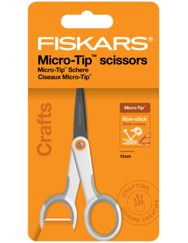 Fiskars antikleef Micro-tip schaar 13 cm