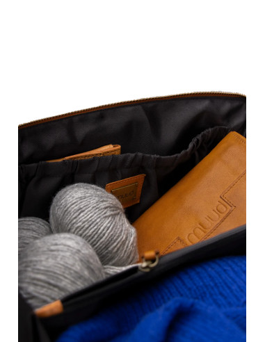 Muud Cleo midi schoudertas - Whisky