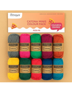 Zakje met 10 bollen Scheepjes Catona Colour Pack - Pizza pie