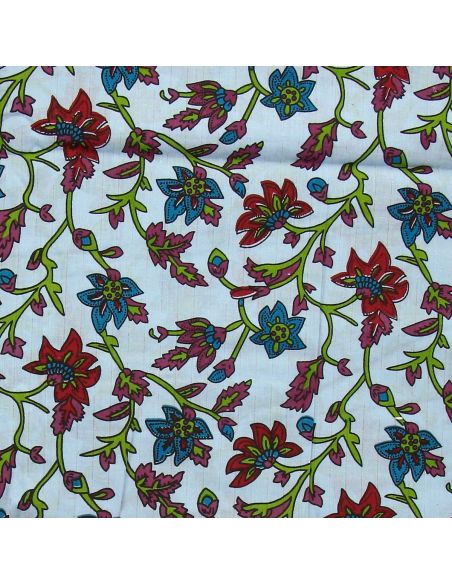 Indiase katoenen voile stof - Ilango