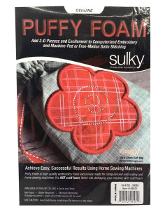 Pakket van 3 vellen 3D Puffy schuim 3 mm voor borduurwerk - Wit