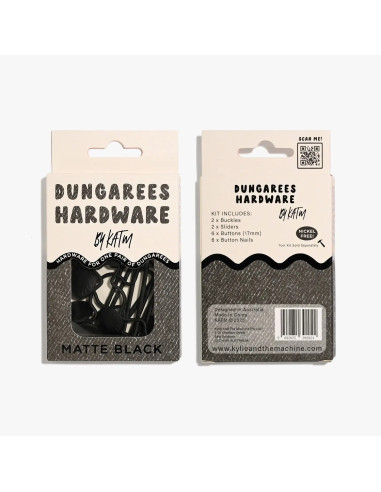 Gespset voor tuinbroeken - Mat zwart