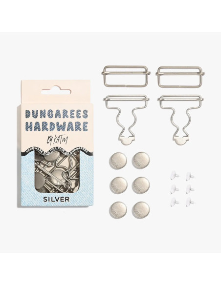 Gespset voor tuinbroeken - Zilver
