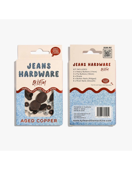 Jeans knopen en klinknagels set - Koper