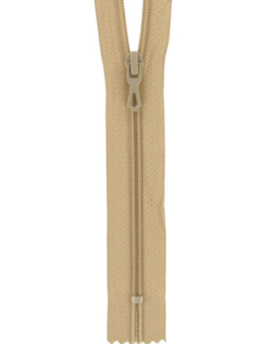Nylon ritssluiting - Antilope beige