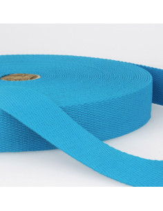 Katoenen band voor tassen - Turkooisblauw