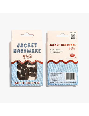Jeans knopen set voor jassen - Koper