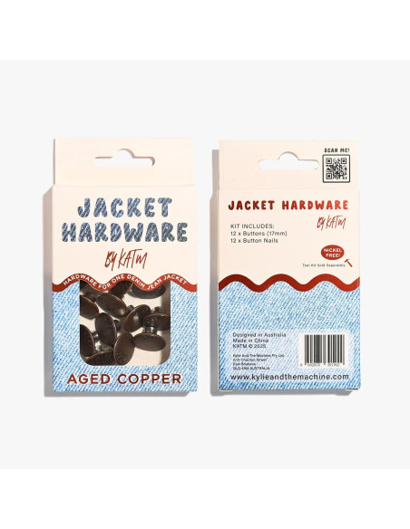 Jeans knopen set voor jassen - Koper