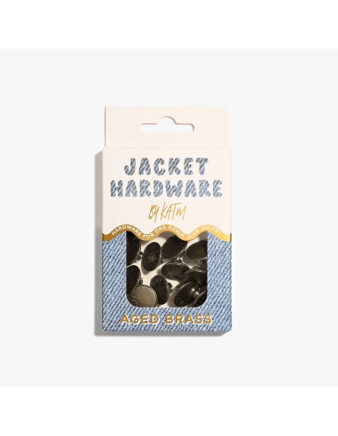 Jeans knopen set voor jassen - Messing