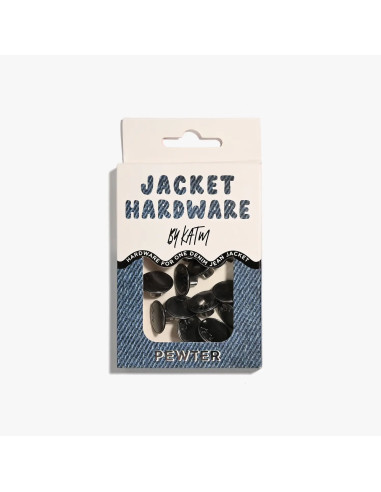 Jeans knopen set voor jassen - Tin