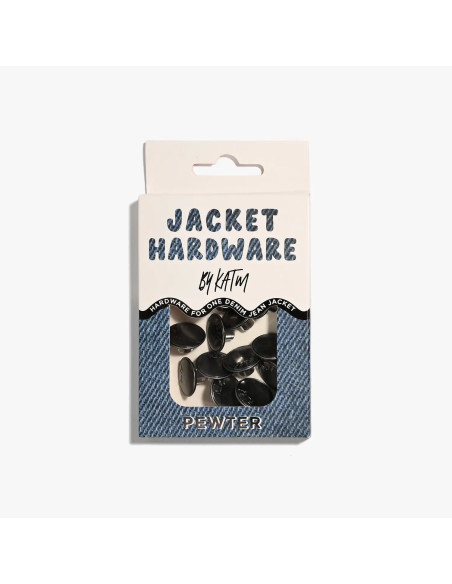 Jeans knopen set voor jassen - Tin