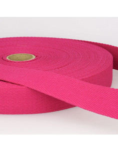 Katoenen band voor tassen - Fuchsia