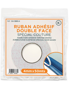 Dubbelzijdige kleefband speciaal voor naaien 4 mm x 50 m