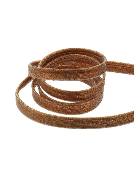 Lurex kledingpaspel - Koperkleurig