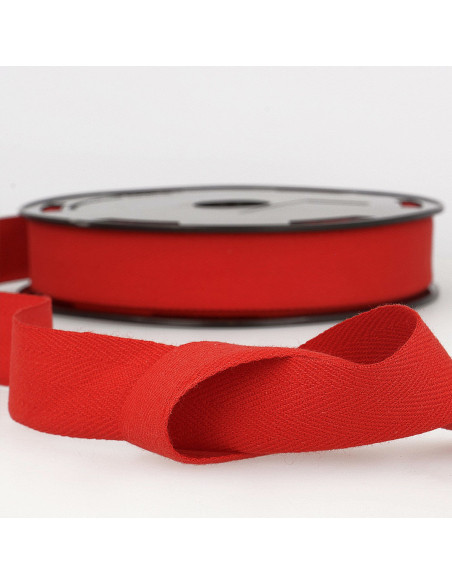 Keperband katoen - Rood
