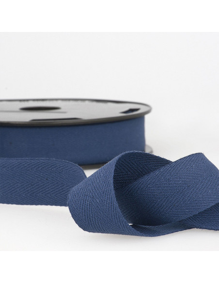 Keperband katoen - Marineblauw