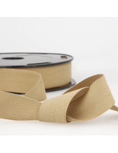 Keperband katoen - Beige