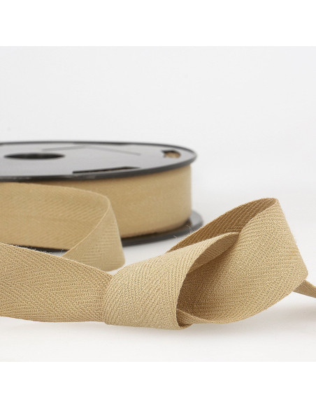 Keperband katoen - Beige