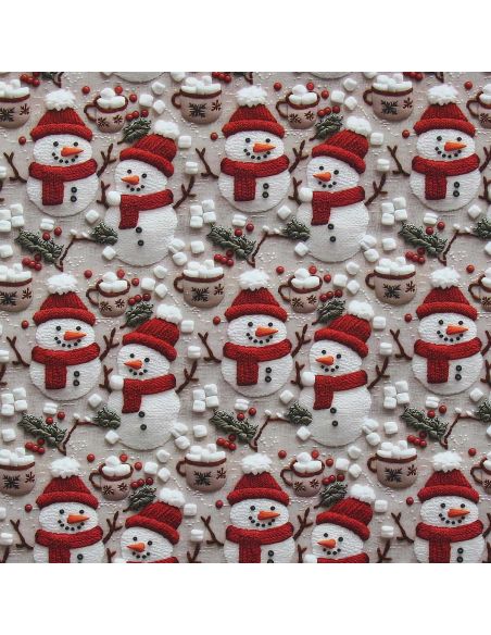 Katoenen popeline stof - Marshmallow grijs en wit