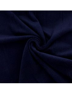 Katoenen ribfluweel - Marineblauw