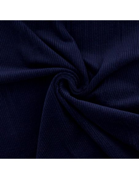 Katoenen ribfluweel - Marineblauw