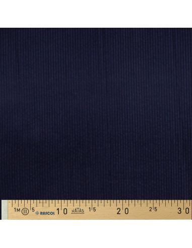 Katoenen ribfluweel - Marineblauw